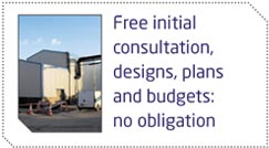 Free initial consultation, designs, plans and budgets: no obligation 