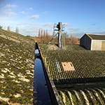 Removal of asbestos cement roofing and replacement with Kingspan KS1000RW insulated roof 