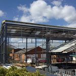 Construction of new steel framed buildings