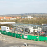 Construction of new steel framed buildings