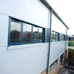 Construction of new steel framed buildings